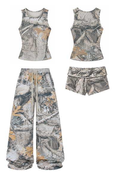 Load image into Gallery viewer, Waffle Knit Tank in Camo