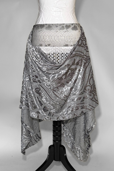 Load image into Gallery viewer, BELTED SKIRT — VIPER / REGAL DRAPE