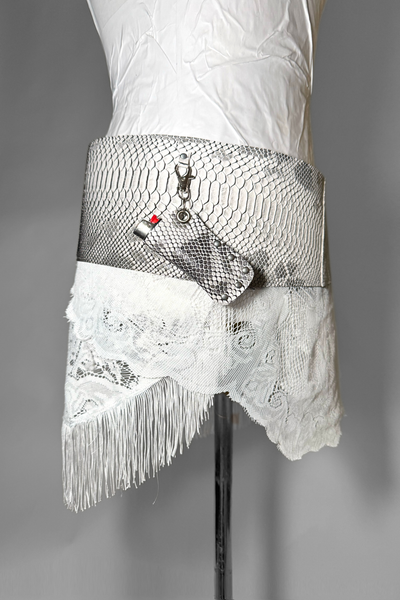 Load image into Gallery viewer, BELTED SKIRT — VIPER / TIL DEATH 03