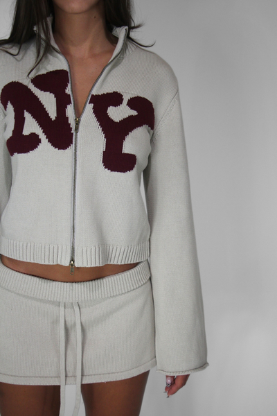 Load image into Gallery viewer, New York Knit Zip Up