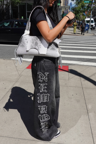 Load image into Gallery viewer, The Fringe Flap Bag in Viper