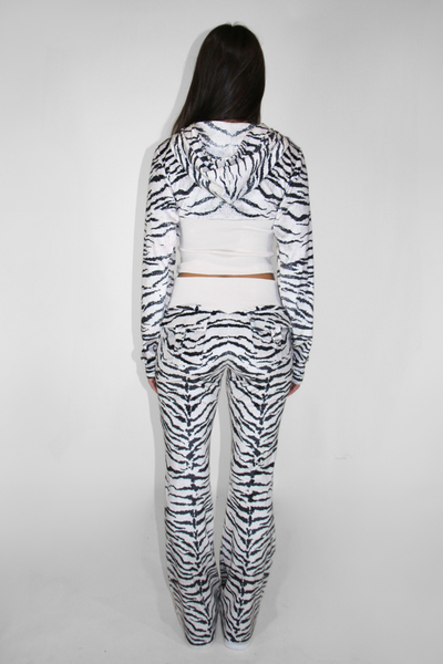 Load image into Gallery viewer, Zebra Velour Sculpting Trackpant