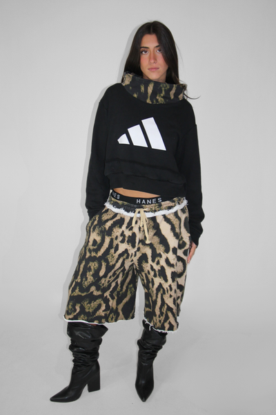 Load image into Gallery viewer, LEOPARD MOCKNECK ADIDAS