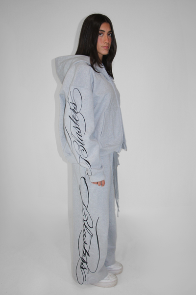 Load image into Gallery viewer, Double Zip Hoodie in Gray