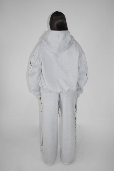 Load image into Gallery viewer, Double Zip Hoodie in Gray