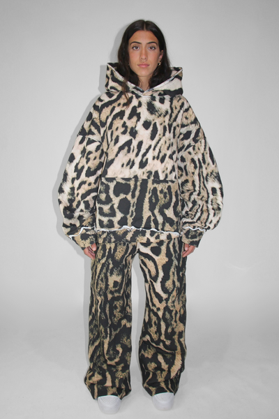 Load image into Gallery viewer, The Leopard Hoodie French Terry