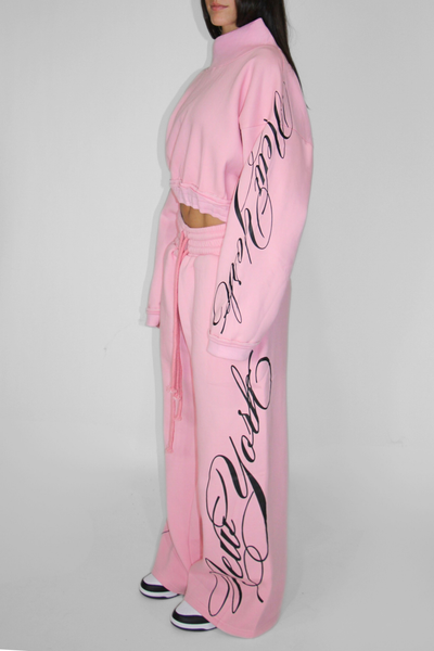 Load image into Gallery viewer, Split Waist Sweats in Pink