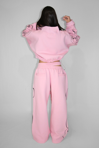 Load image into Gallery viewer, Split Waist Sweats in Pink