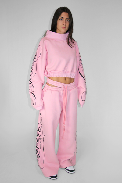 Load image into Gallery viewer, Split Waist Sweats in Pink