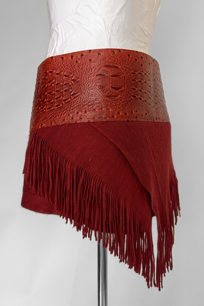 Load image into Gallery viewer, BELTED MINI — ORANGE CROC / HEATWAVE
