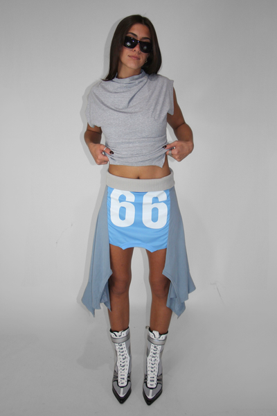 Load image into Gallery viewer, RECONSTRUCTED JERSEY SKIRT 02