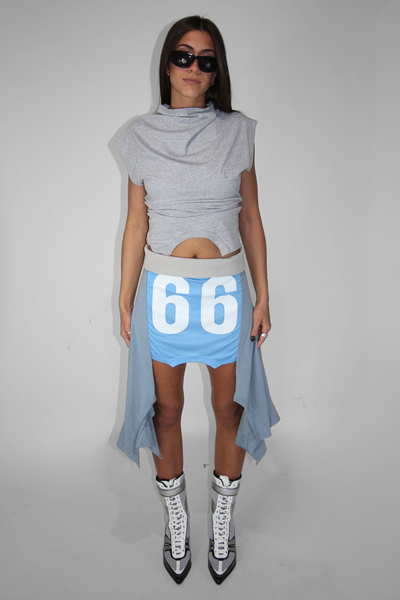 Load image into Gallery viewer, RECONSTRUCTED JERSEY SKIRT 02