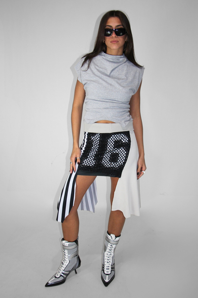 Load image into Gallery viewer, RECONSTRUCTED JERSEY SKIRT 05
