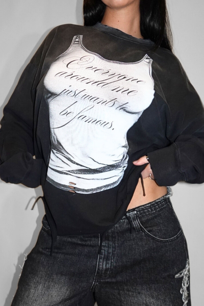 Load image into Gallery viewer, Famous Vintage Wash Long Sleeve