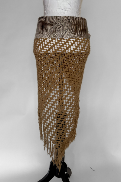 Load image into Gallery viewer, BELTED MINI — TAUPE CROC / TUSCANY
