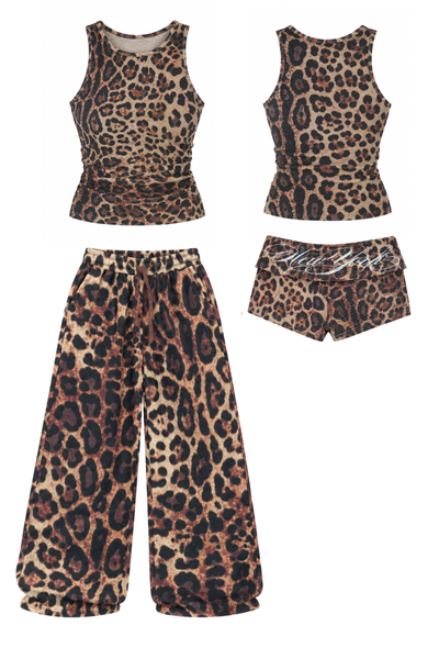 Load image into Gallery viewer, Waffle Knit Tank in Leopard
