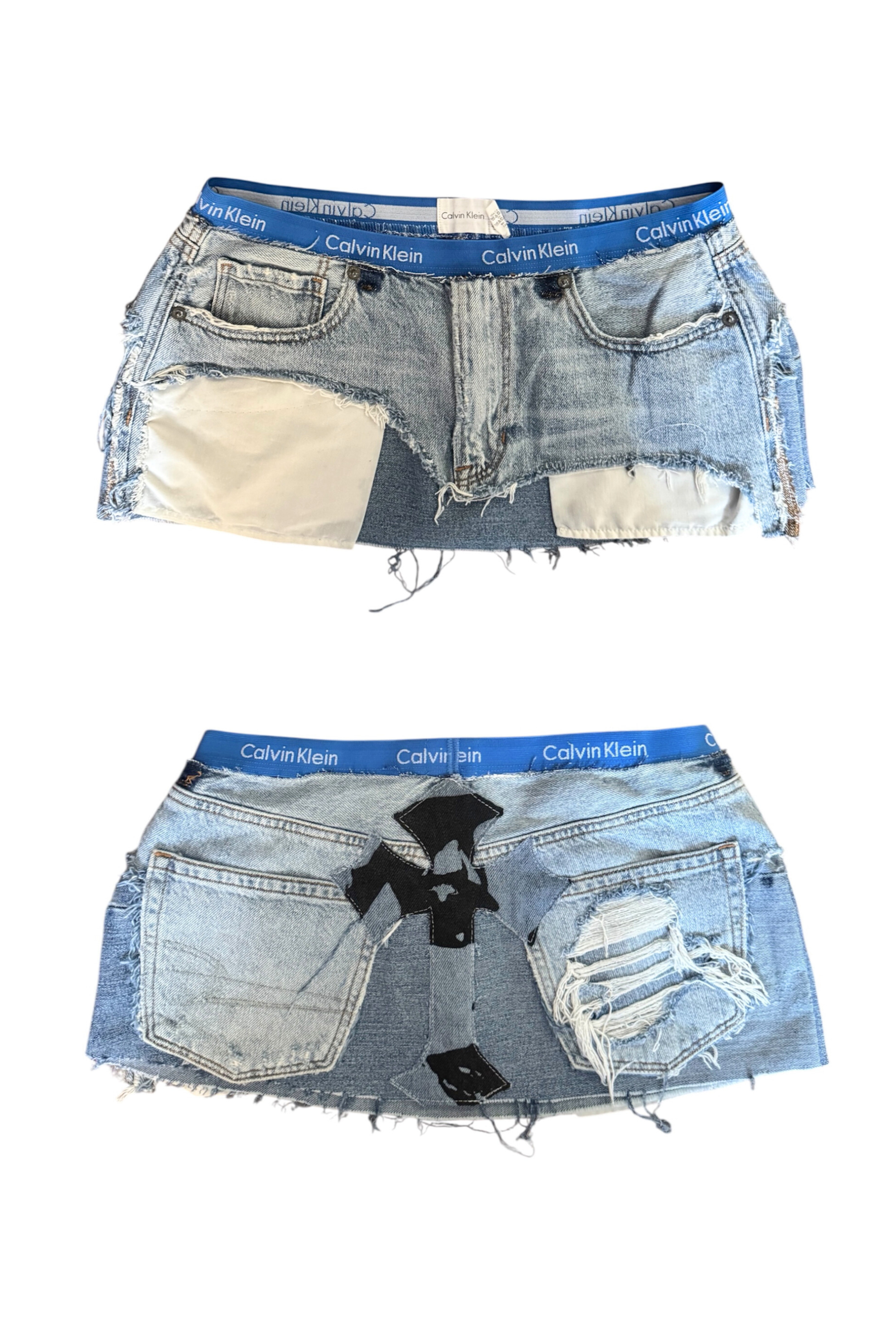 Micro Mini Denim Calvins (Size 23)