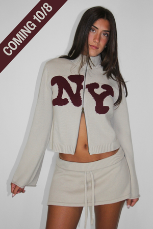 New York Knit Zip Up