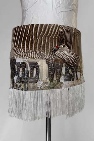 BELTED MINI — TAUPE CROC / WILD WEST