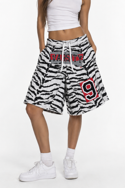 Load image into Gallery viewer, THE ZEBRA STREET SHORT VARSITY (Size M/L)
