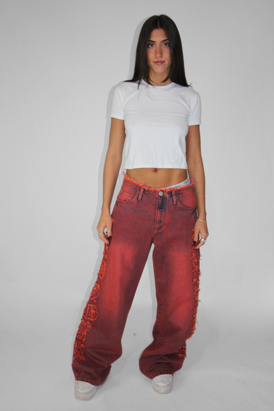 Load image into Gallery viewer, Blaster Denim in Red Wash
