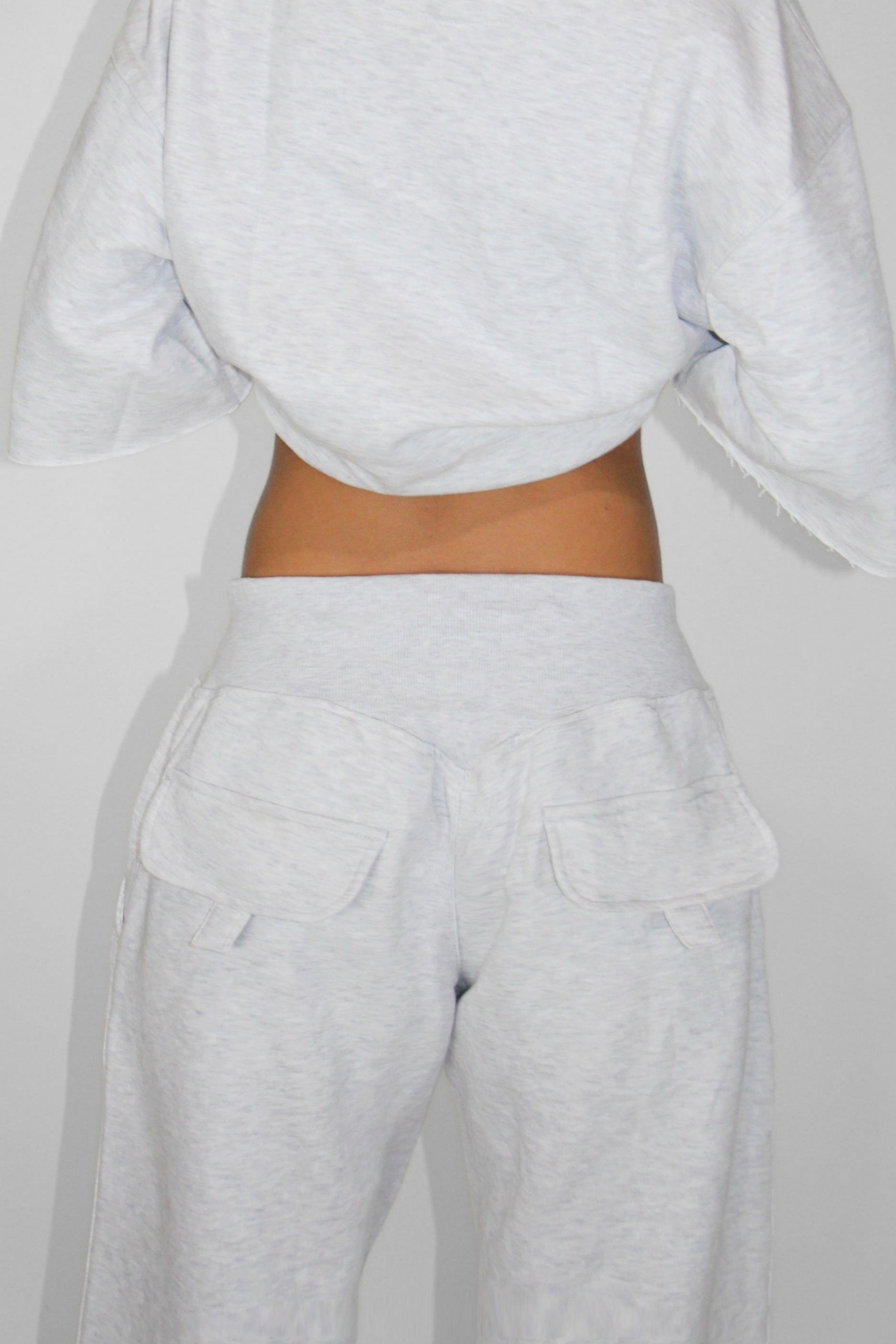 Baggy Sweats in Light Heather