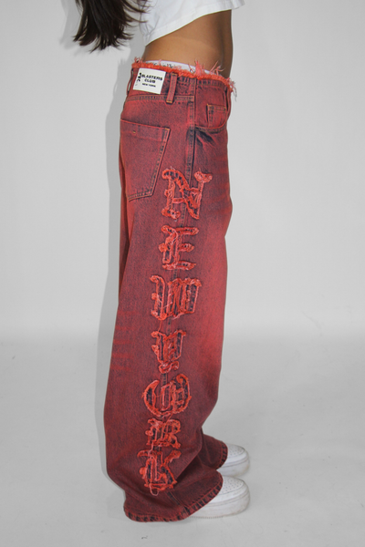 Load image into Gallery viewer, Blaster Denim in Red Wash
