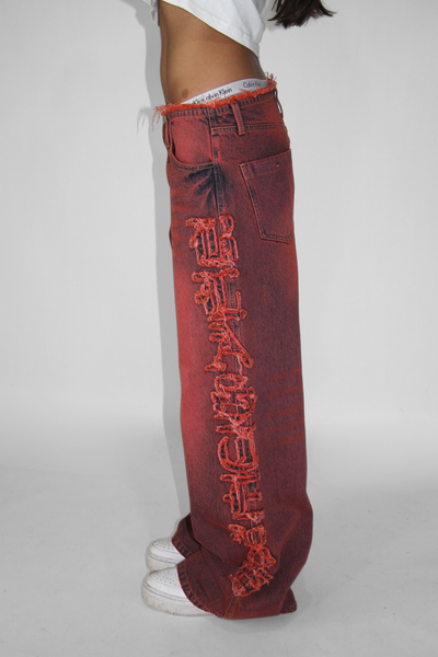 Load image into Gallery viewer, Blaster Denim in Red Wash
