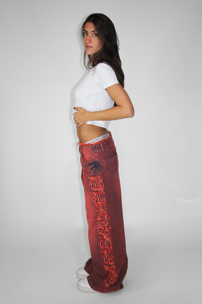 Load image into Gallery viewer, Blaster Denim in Red Wash
