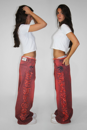 Blaster Denim in Red Wash