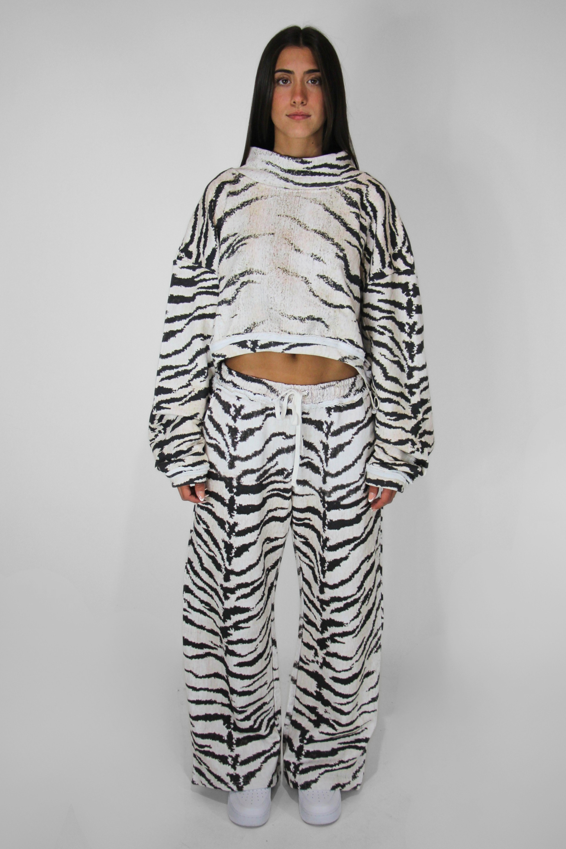 The Zebra Mock Neck French Terry