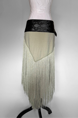 BELTED SKIRT — BLACK VIPER / ANGEL OF MY DREAMS