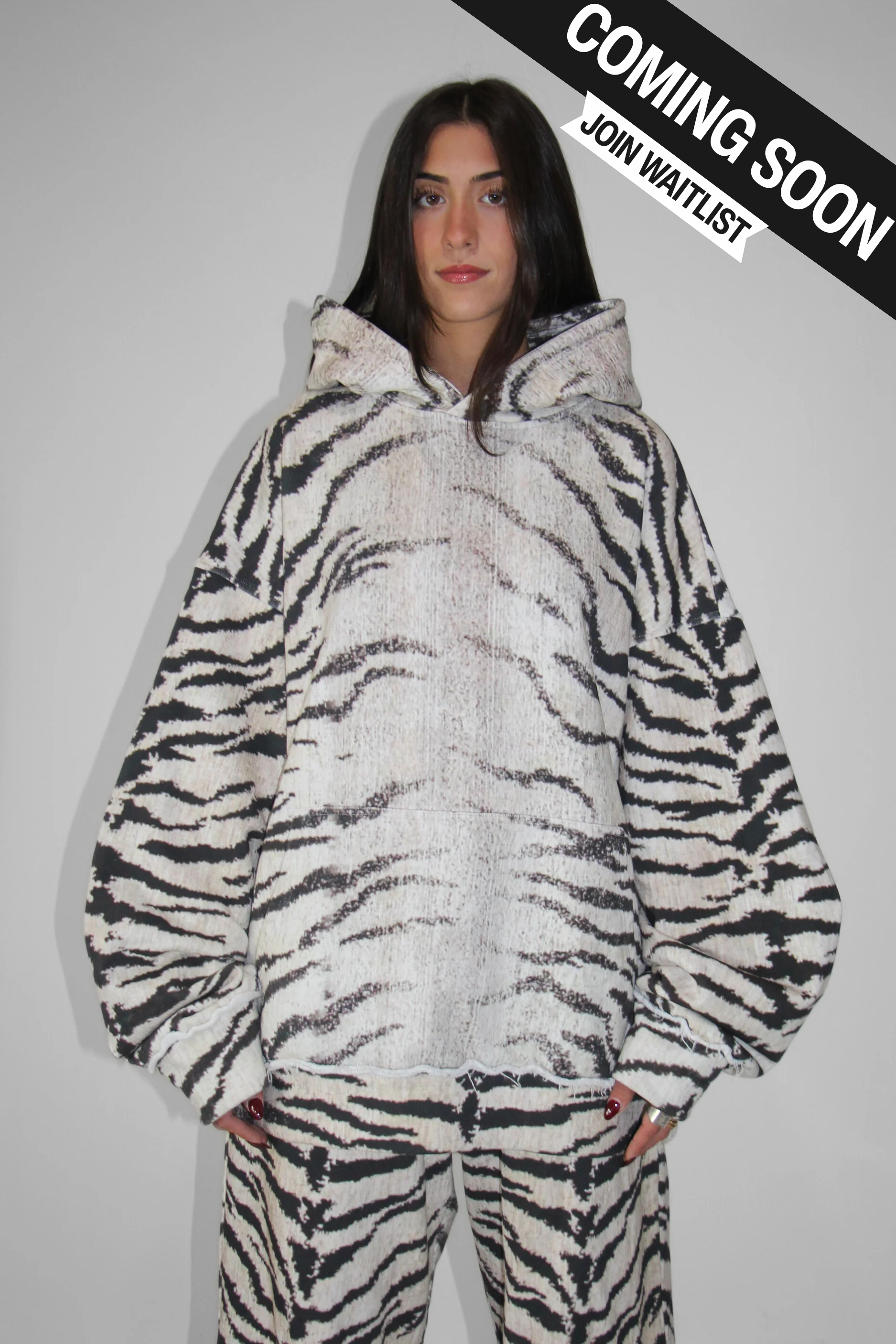 The Zebra Hoodie French Terry