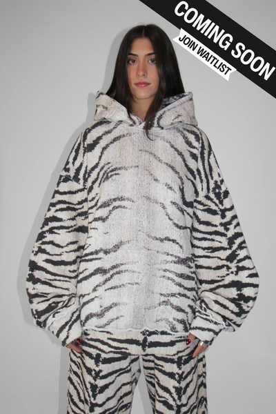 Load image into Gallery viewer, The Zebra Hoodie French Terry
