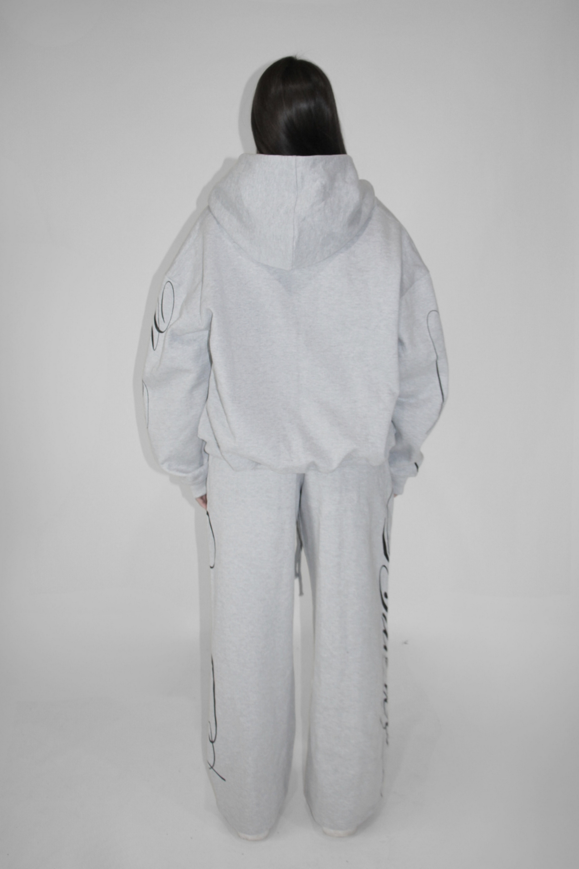 Double Zip Hoodie in Gray