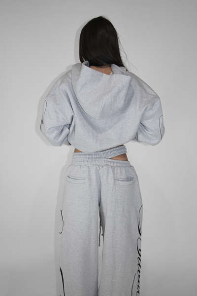 Load image into Gallery viewer, Double Zip Hoodie in Gray
