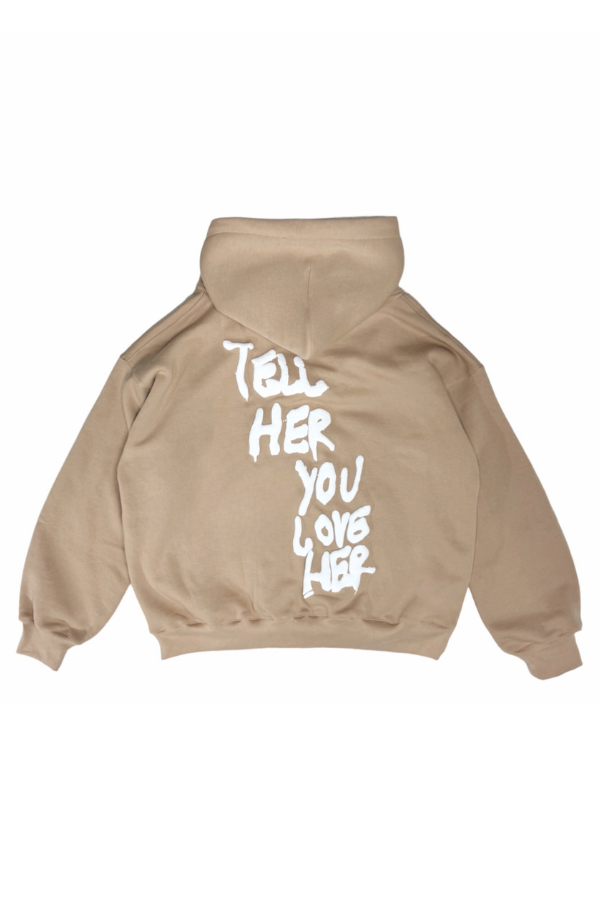 Tell Her You Love Her Zip Up in Mocha