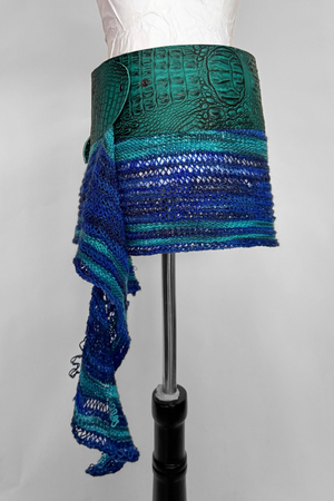 BELTED MINI — TEAL CROC / RIPTIDE