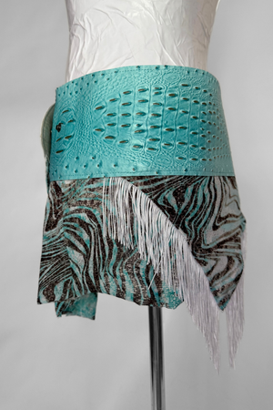 BELTED MINI — ICEY CROC / DRAPE