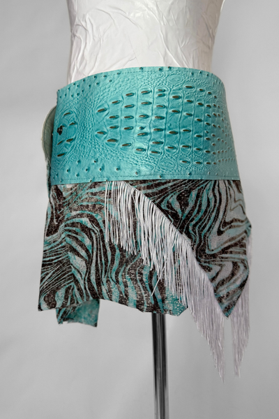 Load image into Gallery viewer, BELTED MINI — ICEY CROC / DRAPE
