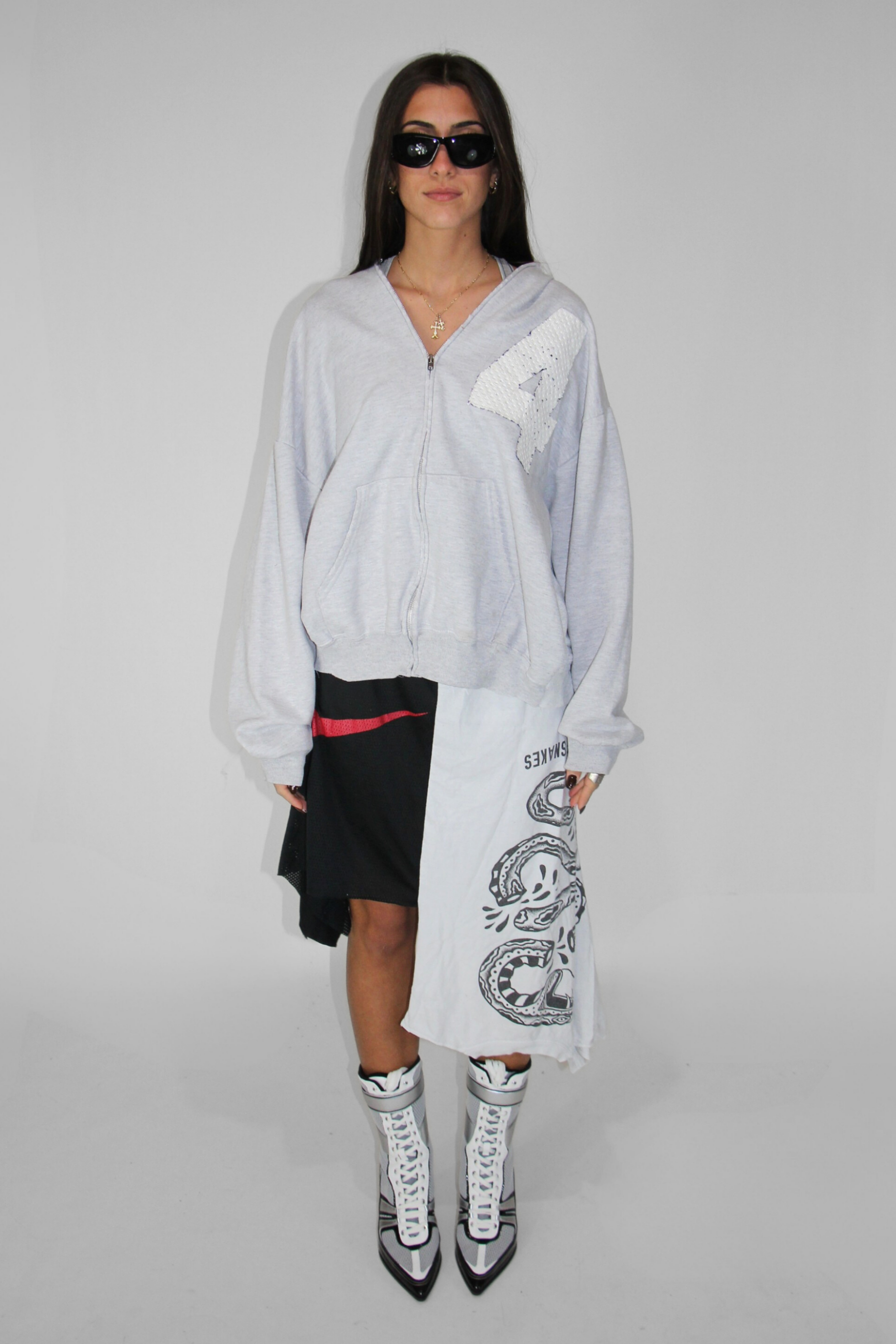 RECONSTRUCTED JERSEY SKIRT 07