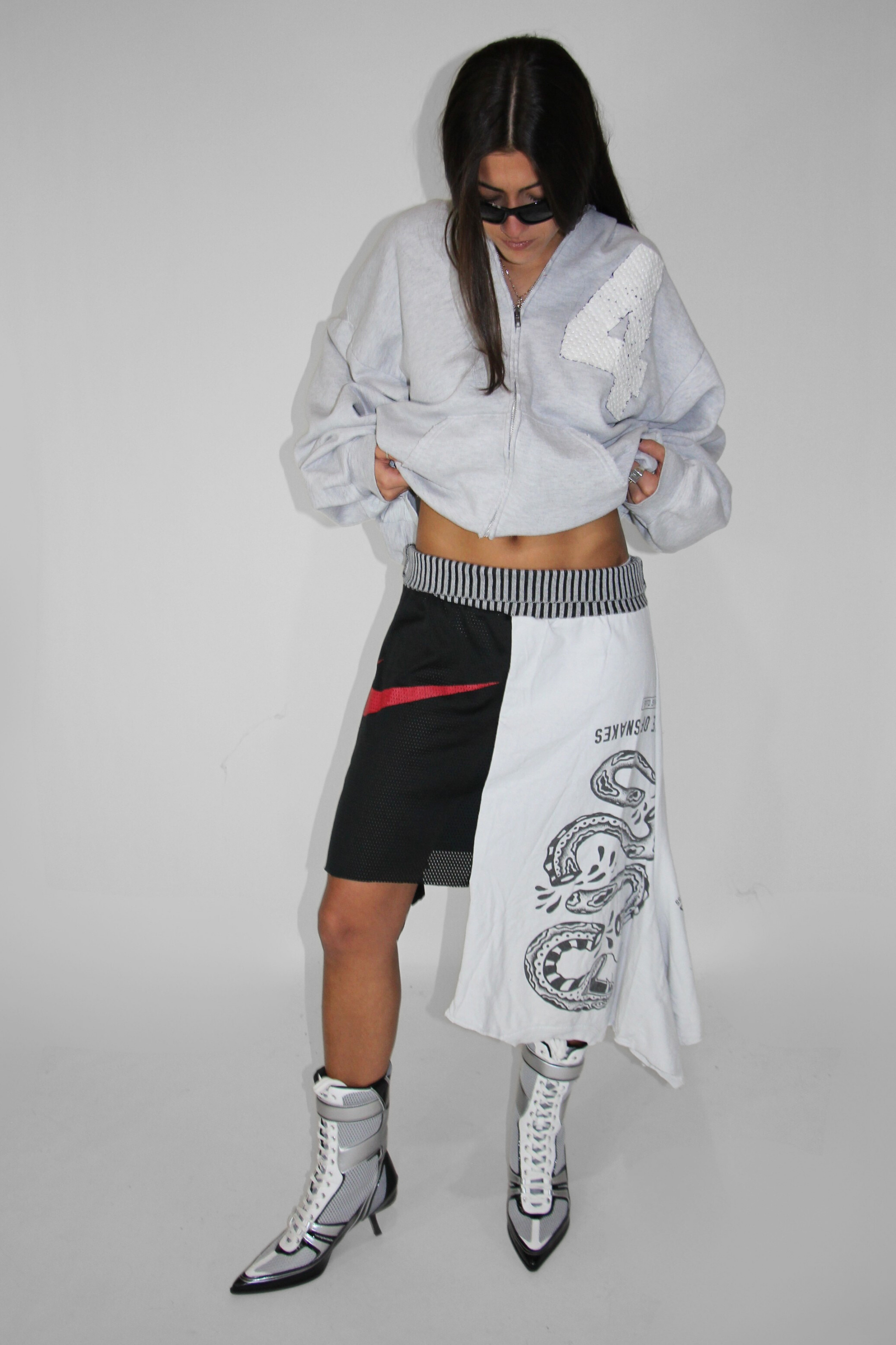 RECONSTRUCTED JERSEY SKIRT 07