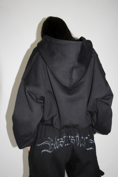 Load image into Gallery viewer, Double Zip Crop Hoodie
