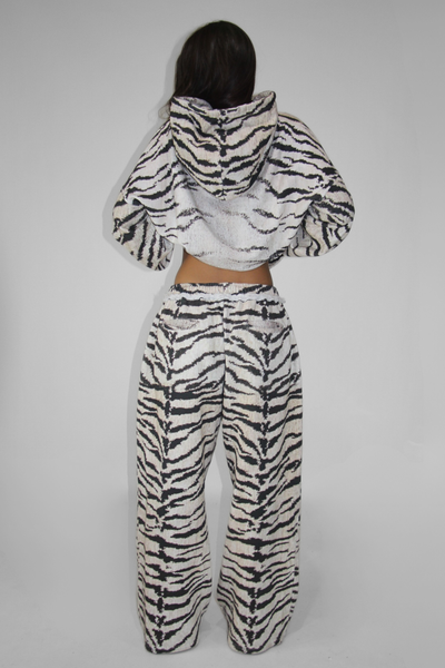 Load image into Gallery viewer, The Zebra Hoodie French Terry
