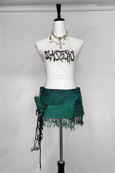Load image into Gallery viewer, BELTED MINI — TEAL CROC / ABYSS
