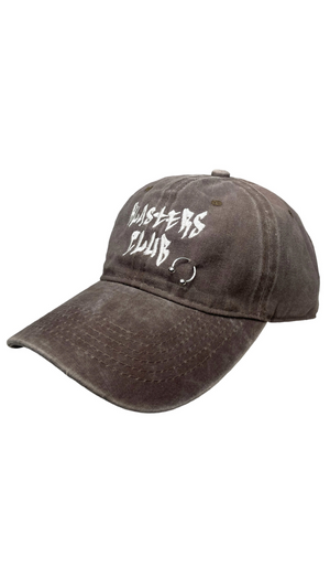 Pierced Hat in Washed Brown