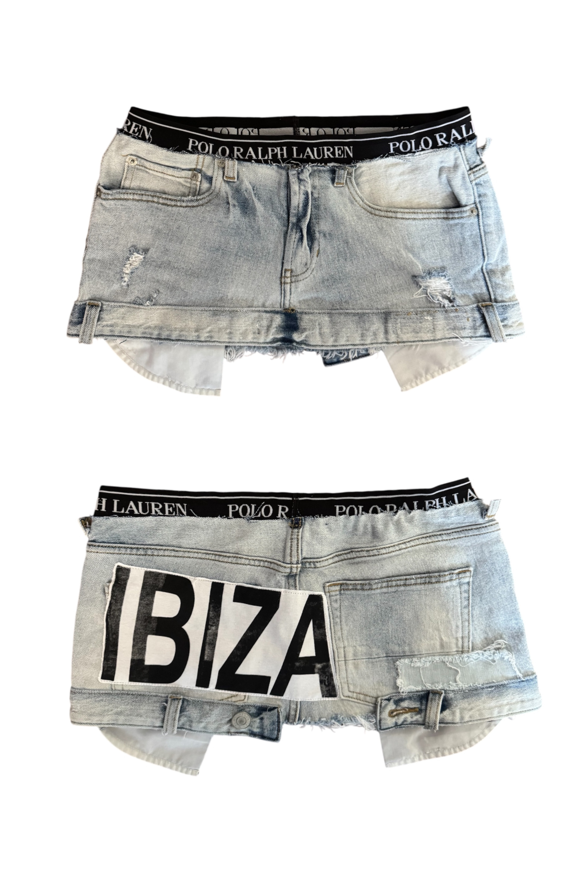 Micro Mini Denim Ibiza (Size 24)