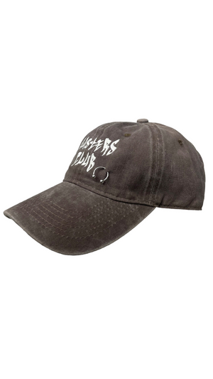 Pierced Hat in Washed Brown