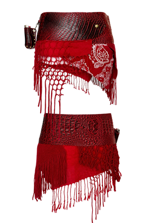 BELTED MINI — RUBY CROC / BELLINI