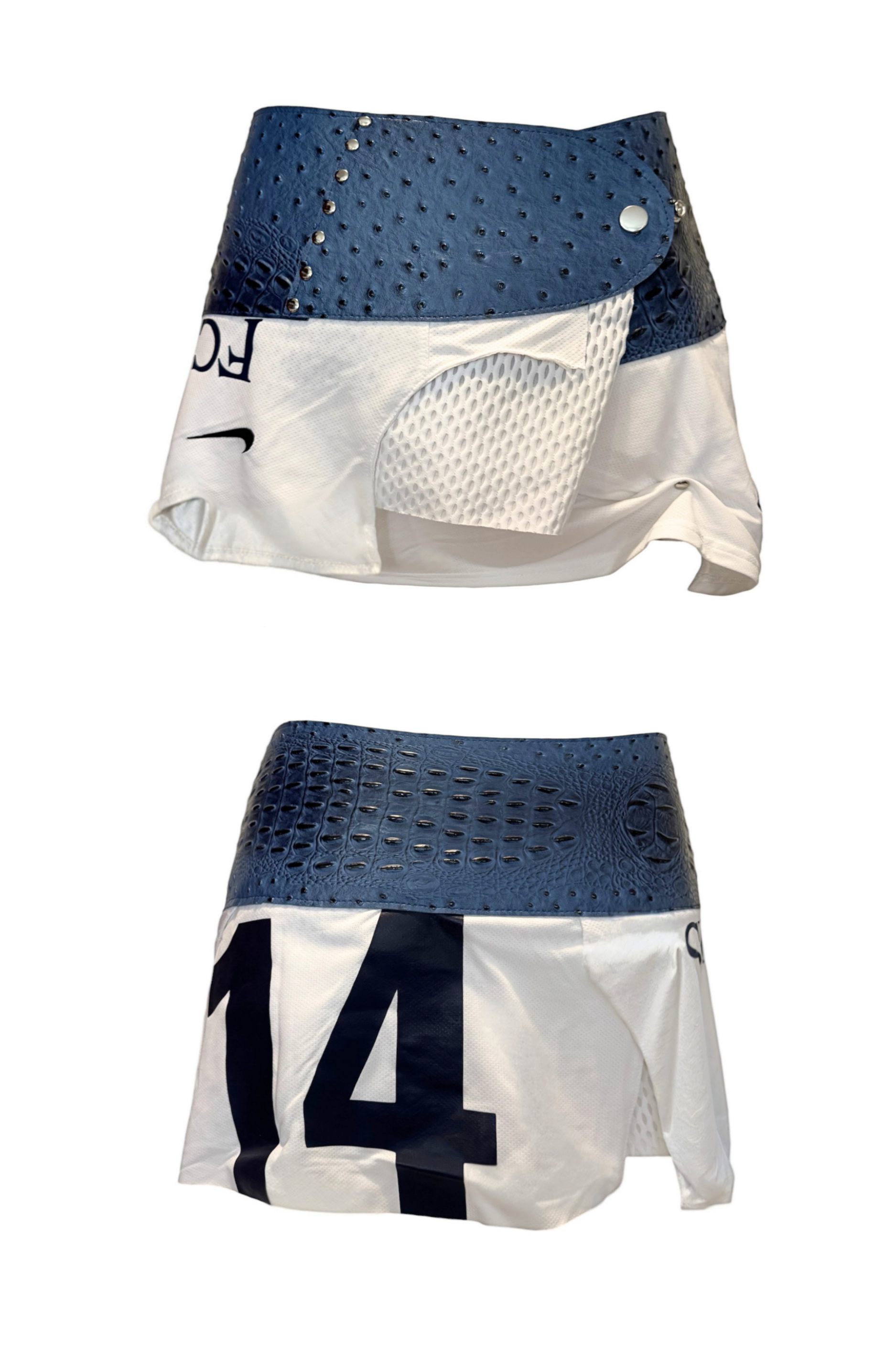 BELTED MINI — BLUE CROC #14